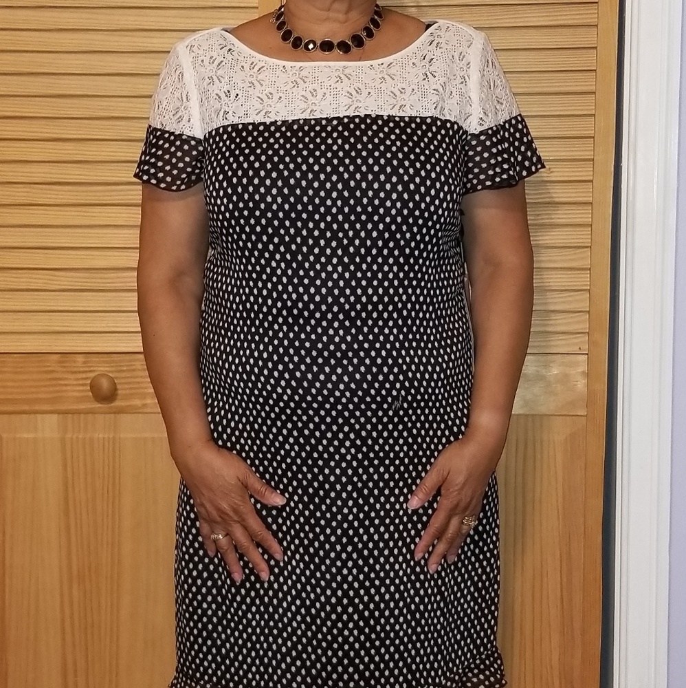 NWT Karl Lagerfeld polka dot dress